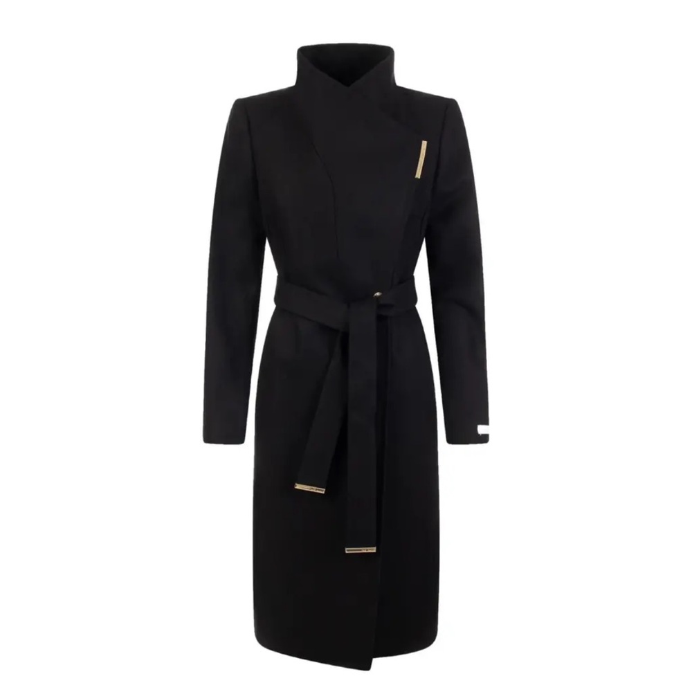 Ted Baker Midi Wool Wrap Coat